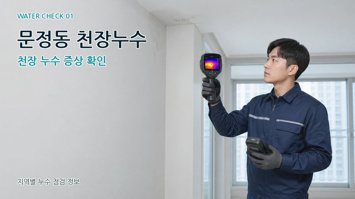 문정동 천장누수 천장 누수 증상 확인