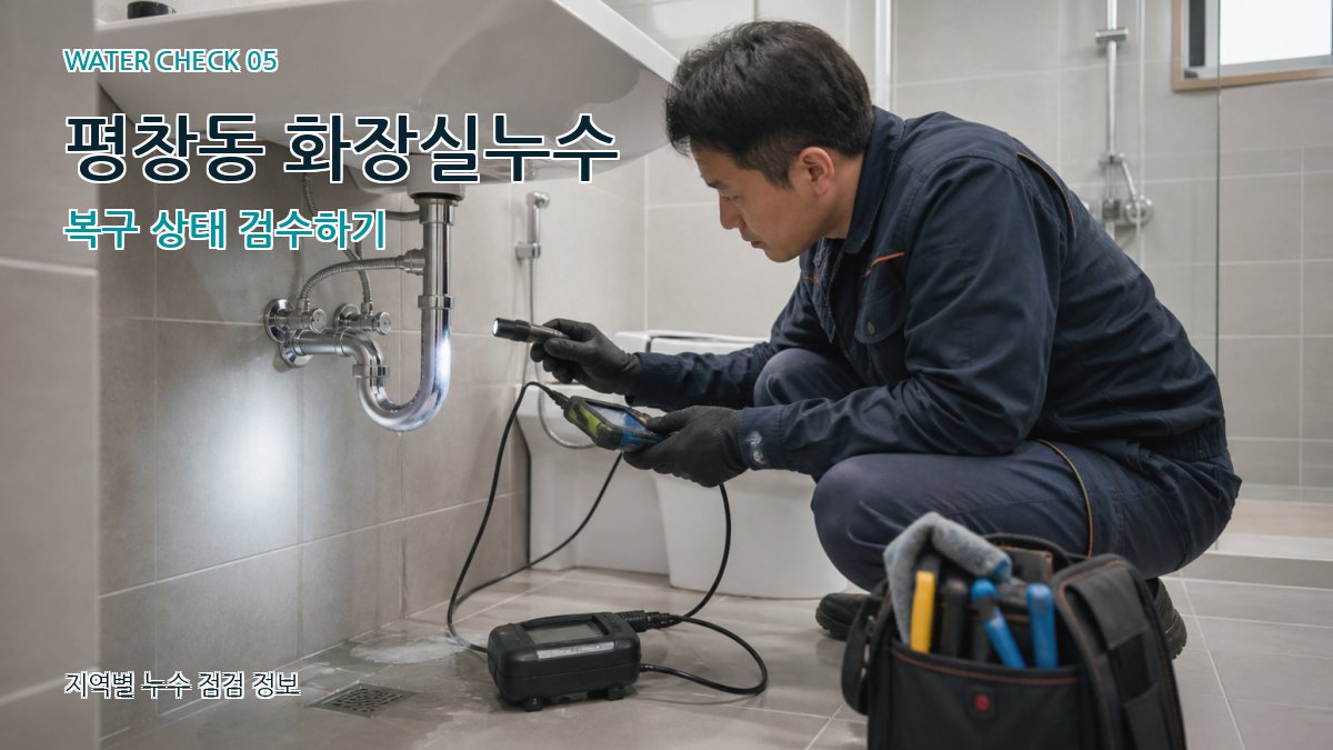 평창동 화장실누수 복구 상태 검수하기