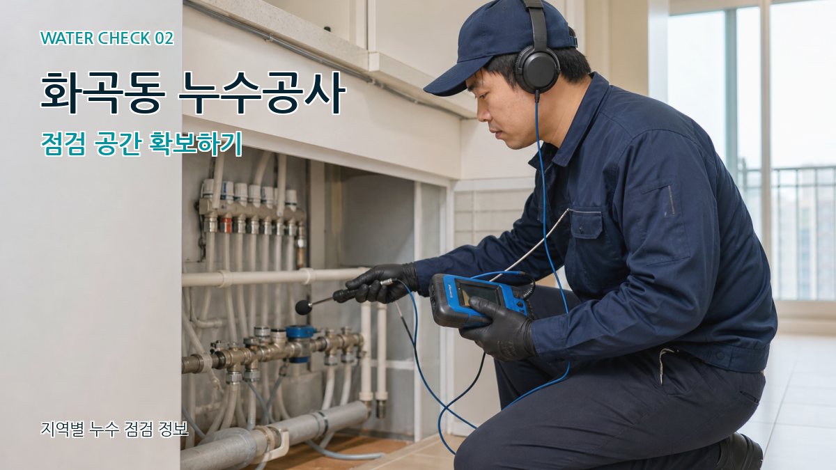화곡동 누수공사 점검 공간 확보하기