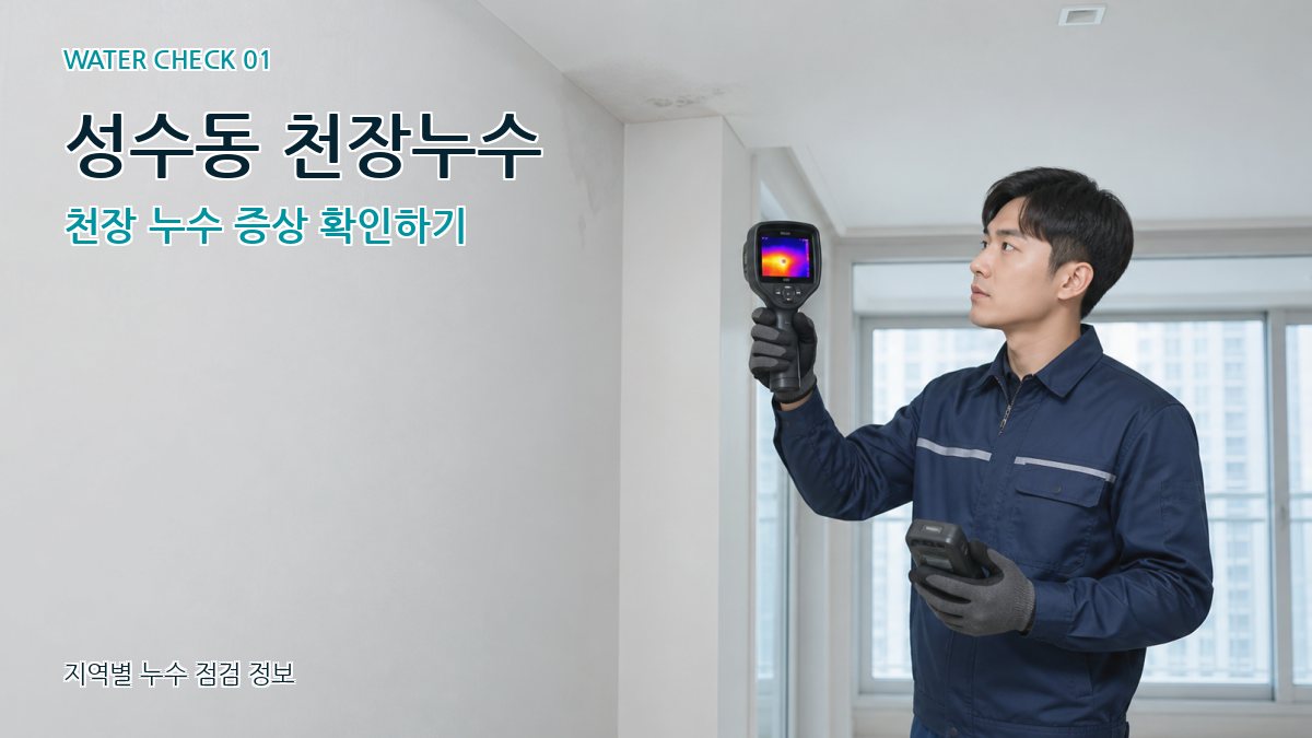 성수동 천장누수 천장 누수 증상 확인하기