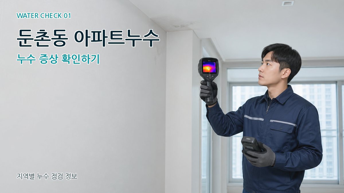 둔촌동 아파트누수 누수 증상 확인하기
