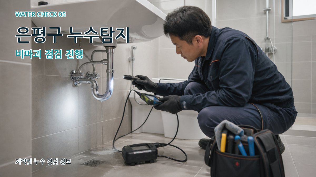 은평구 누수탐지 비파괴 점검 진행