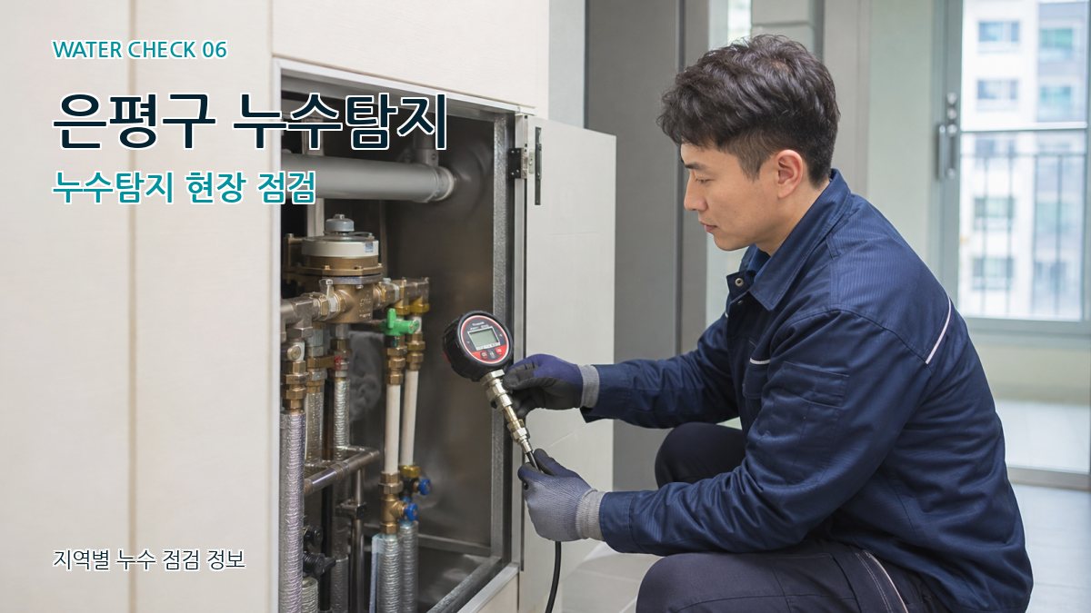 은평구 누수탐지 누수탐지 현장 점검