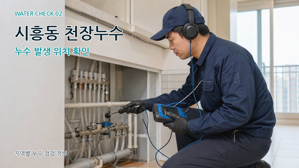 시흥동 천장누수 누수 발생 위치 확인