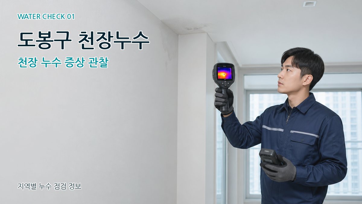 도봉구 아파트누수 누수탐지 이미지