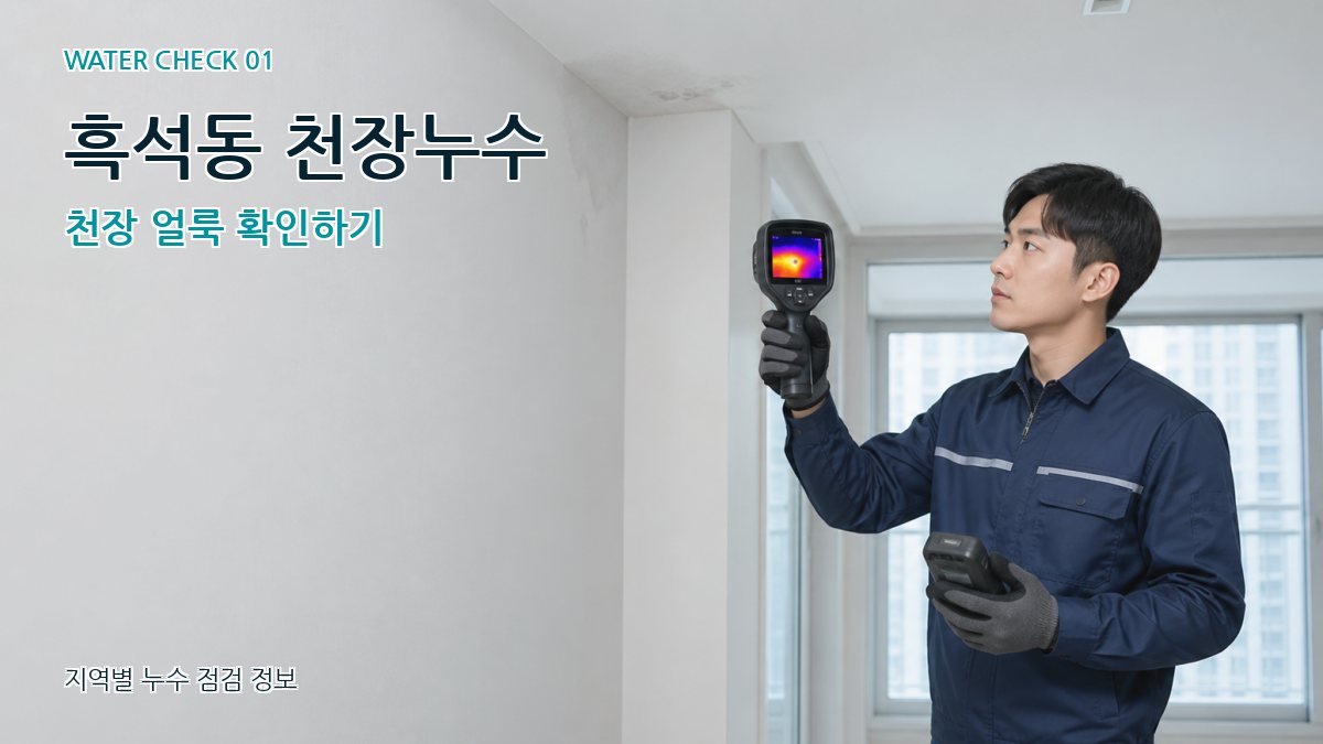 흑석동 천장누수 천장 얼룩 확인하기
