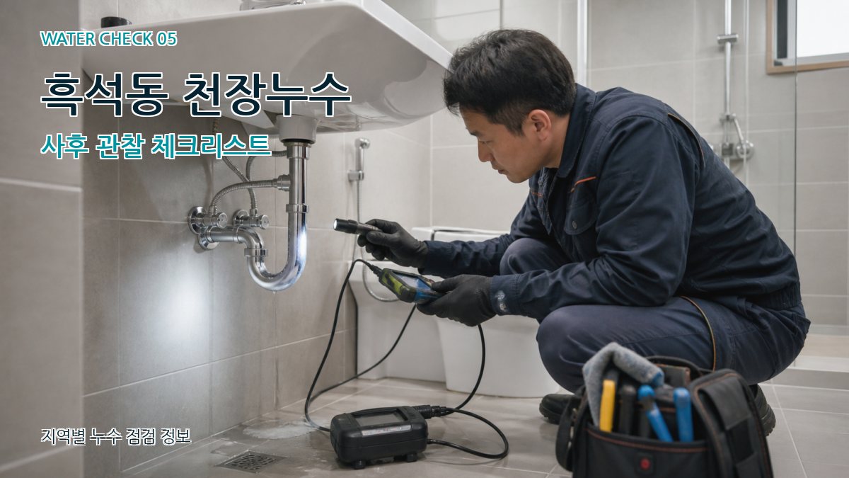 흑석동 천장누수 사후 관찰 체크리스트