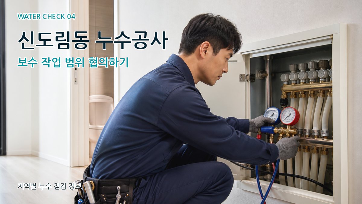 신도림동 누수공사 보수 작업 범위 협의하기