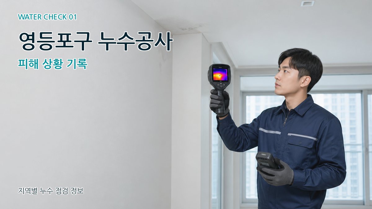 영등포구 누수공사 피해 상황 기록