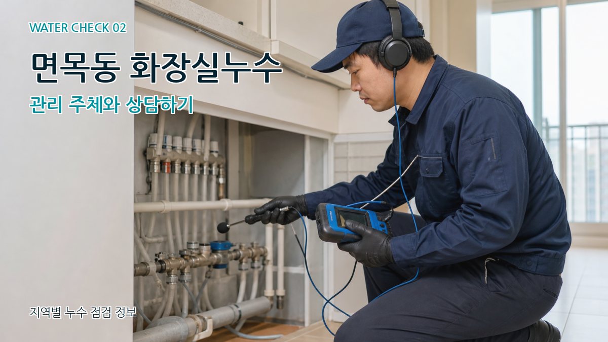 면목동 화장실누수 관리 주체와 상담하기