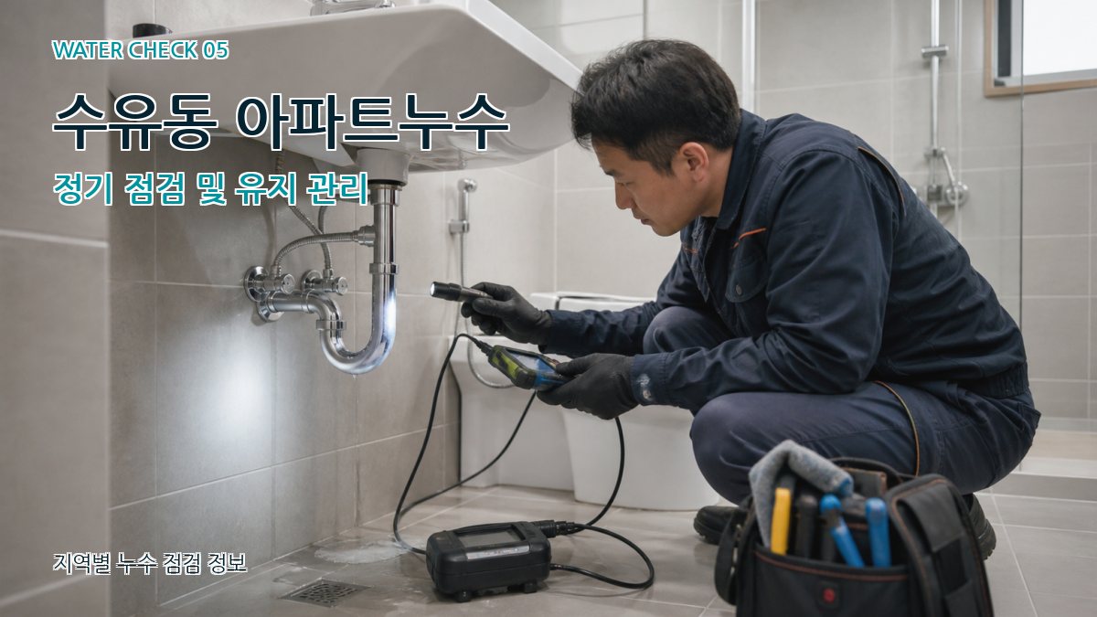 수유동 아파트누수 정기 점검 및 유지 관리