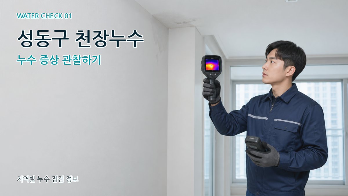 성동구 천장누수 누수 증상 관찰하기