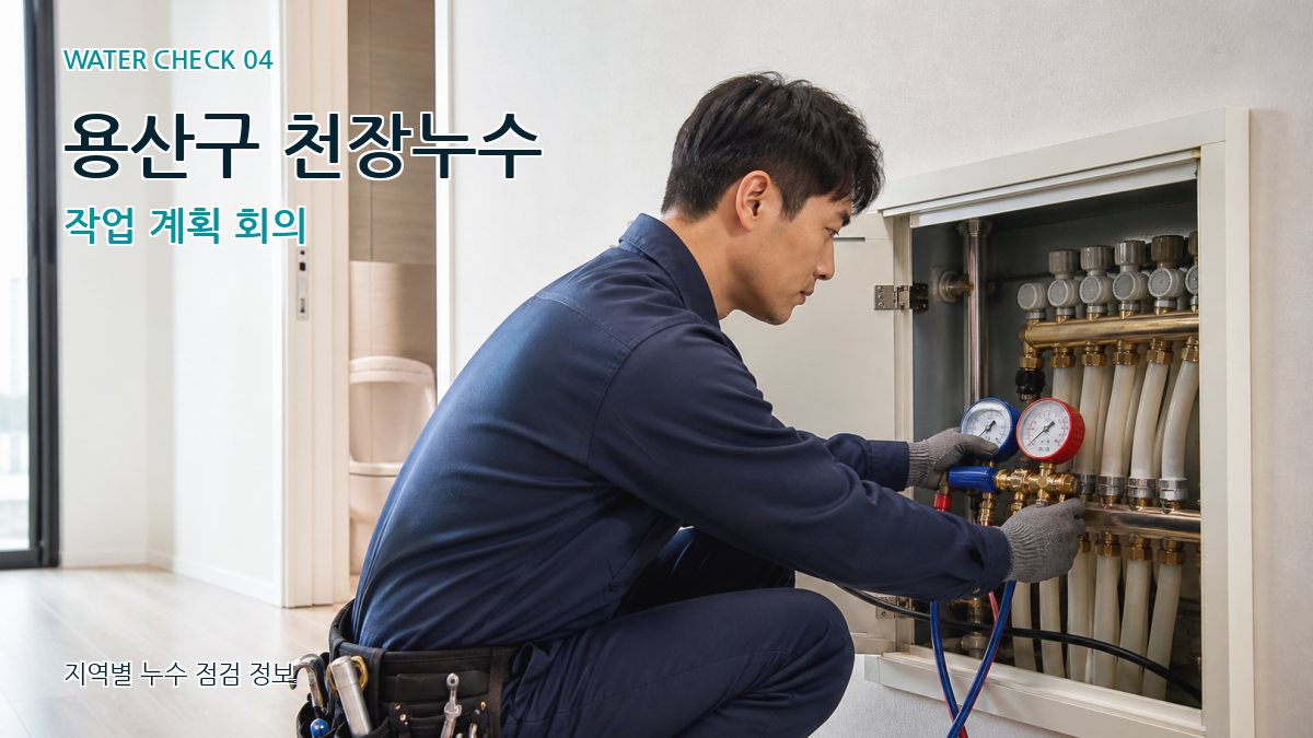 용산구 천장누수 작업 계획 회의