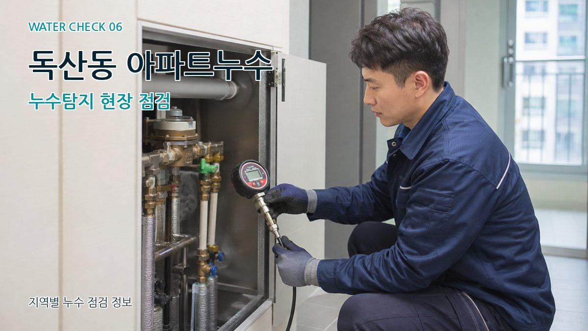 독산동 아파트누수 누수탐지 현장 점검