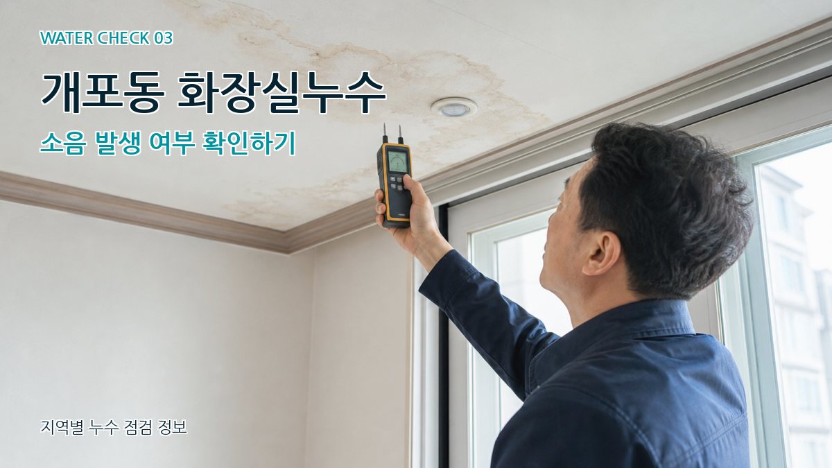 개포동 천장누수 누수탐지 이미지