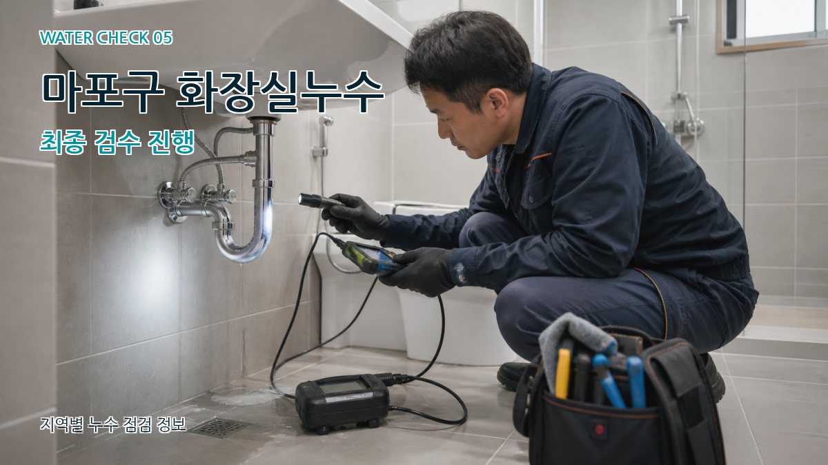 마포구 화장실누수 최종 검수 진행