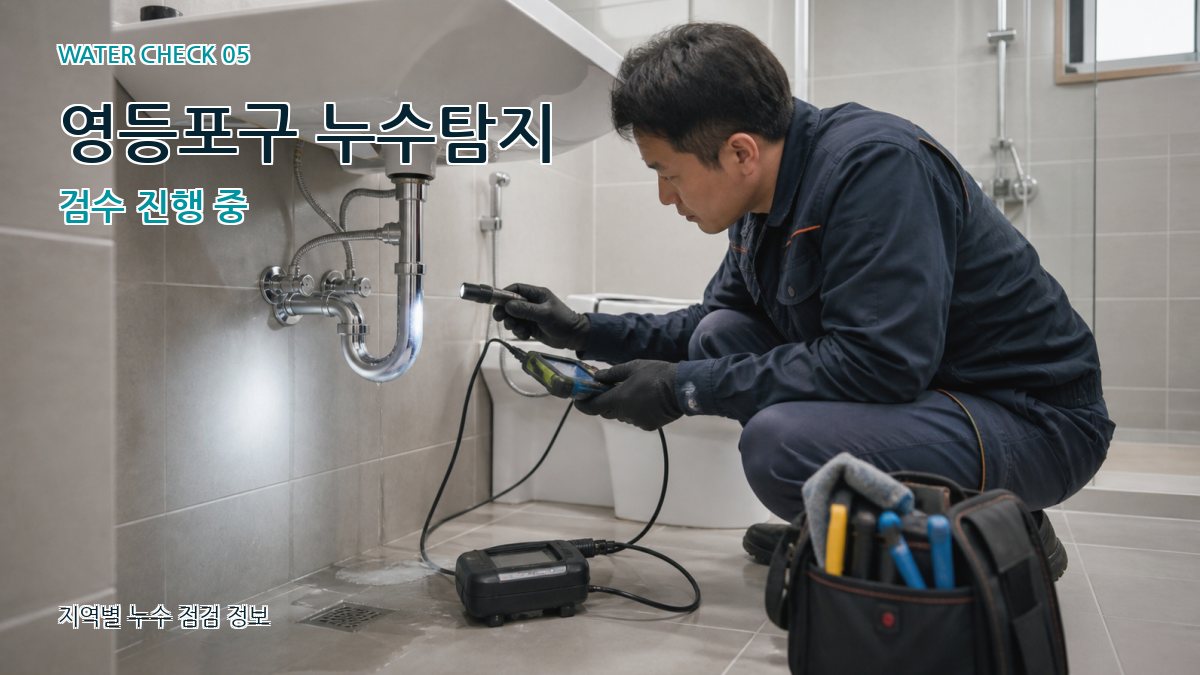 영등포구 누수탐지 검수 진행 중