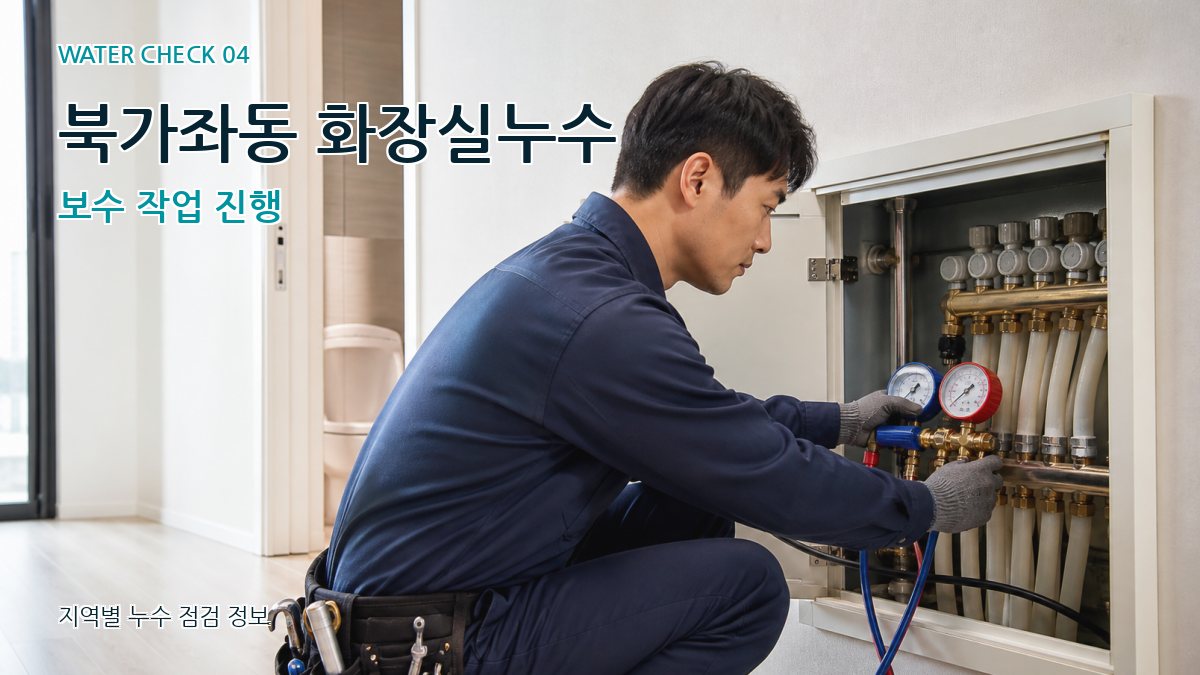 북가좌동 화장실누수 보수 작업 진행