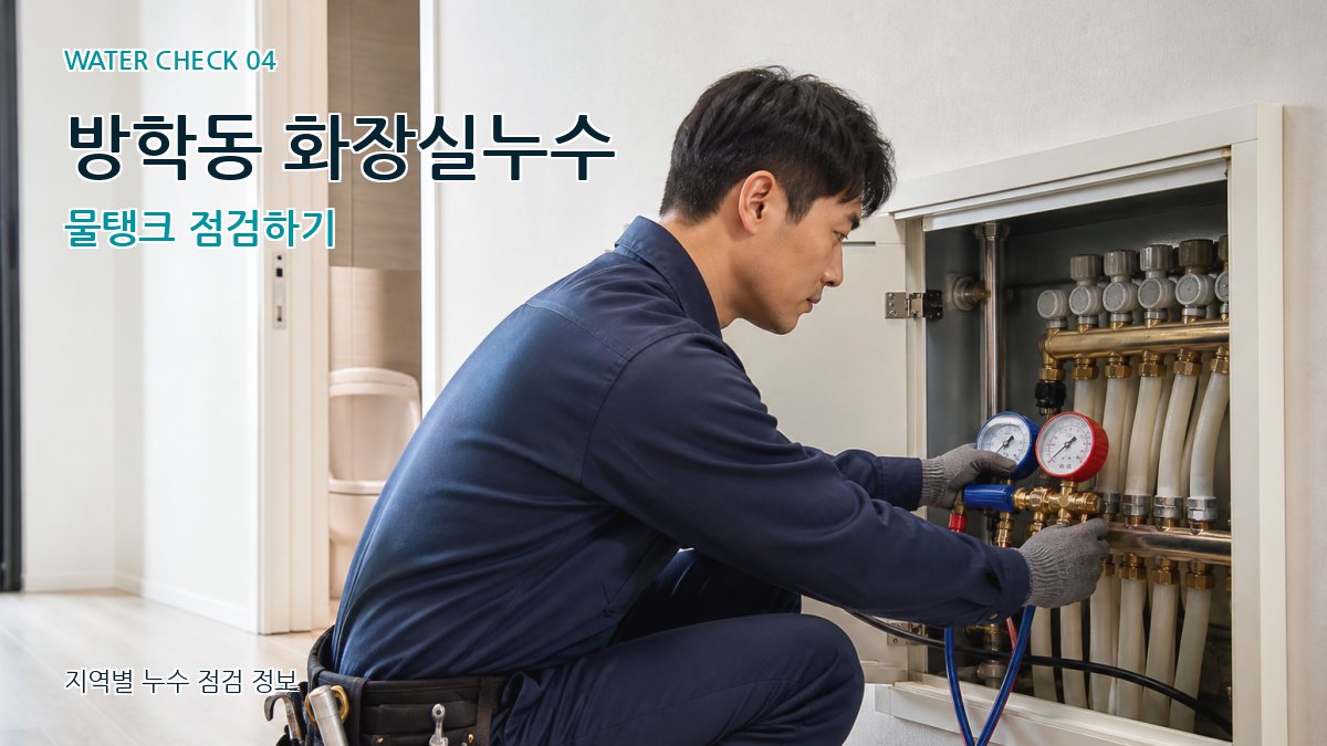 방학동 화장실누수 물탱크 점검하기